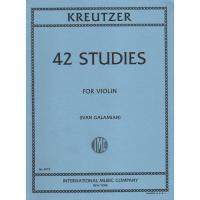 Kreutzer 42 Studies for Violin (Ivan Galamian) - International Music Company 