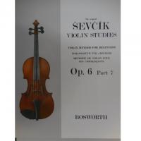 Sevcik Violin Studies Op. 6 Part 7 Violin method for beginners - Bosworth