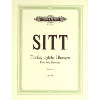 Sitt Fifty daily Exercises Violine Opus 98 - Edition Peters 