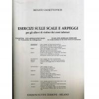 Zanettovich Esercizi sulle scale e arpeggi per gli allievi di violino dei corsi inferiori I Fascicolo - Edizioni Suvini Zerboni Milano