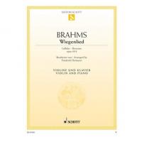 Wingelied Lullaby - Berceuse Johannes Brahms opus 49 n. 4 Violine und Piano - Schott