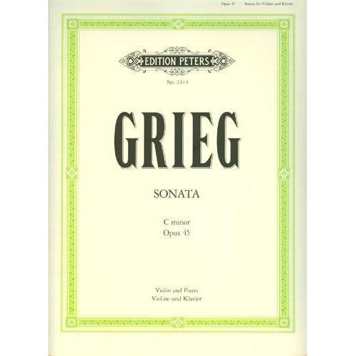 Grieg Sonata for Violin and Piano C Minor Op. 45 - Edition Peters