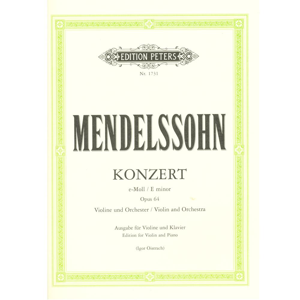Mendelssohn Konzert E minor Opus 64 Violine und Orchester (Igor Oistrach) - Edition Peters 
