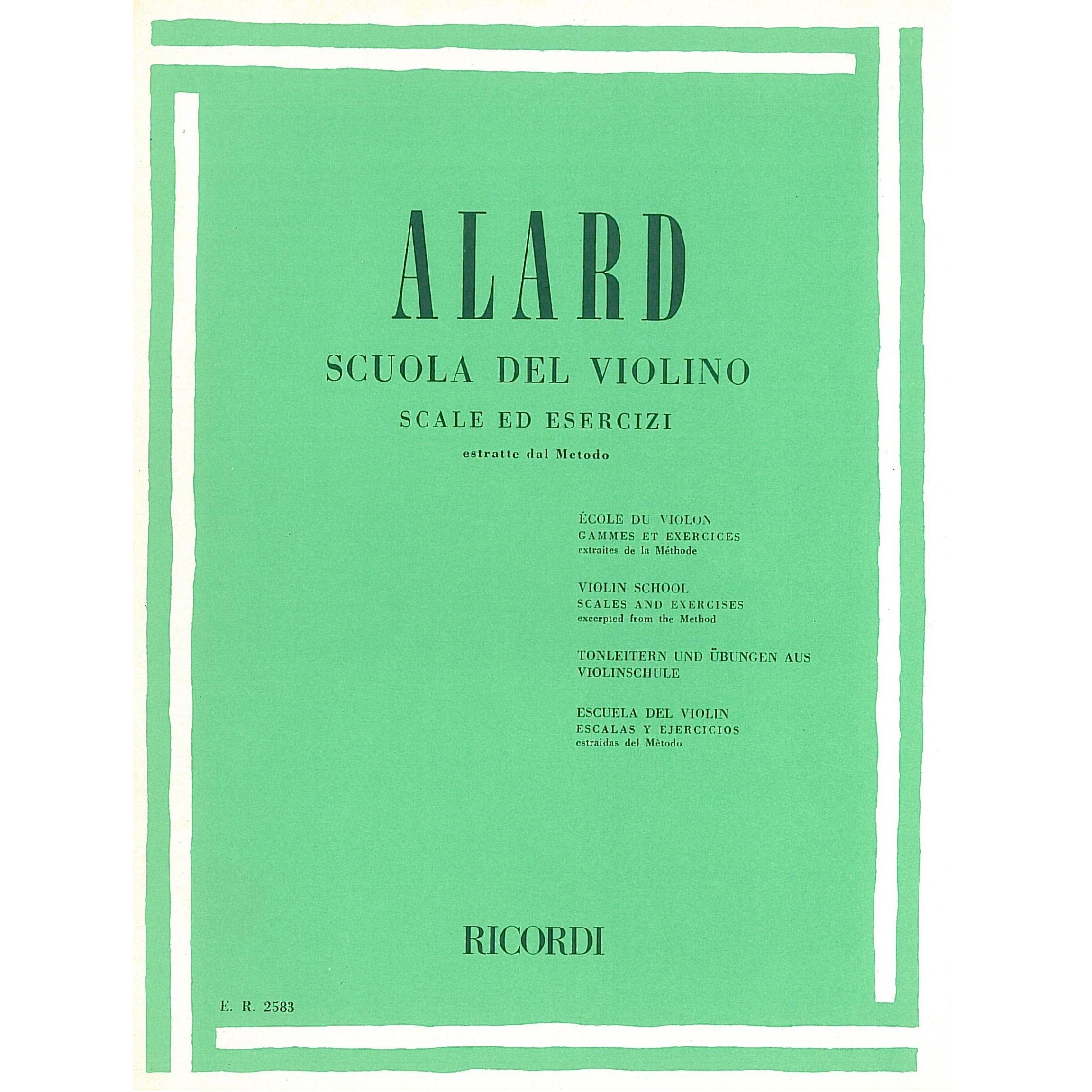 Alard Scuola del violino Scale ed esercizi - Ricordi 