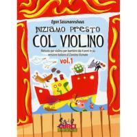 Egon Sassmannshaus Iniziamo presto Col Violino Metodo per violino per bambini dai 4 anni in su versione italiana di Dorotea Vismata Vol. 1 - Curci Young_1