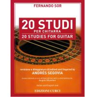 Fernando Sor 20 Studi per chitarra Andres Segovia - Edizioni Curci