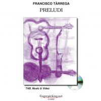 Francisco Tarrega PRELUDI TAB, Music & Video - fingerpicking.net Classic