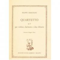 Filippo Gragnani Quartetto op. 8 per violino, clarinetto e due chitarre - Edizioni Suvini Zerboni_1