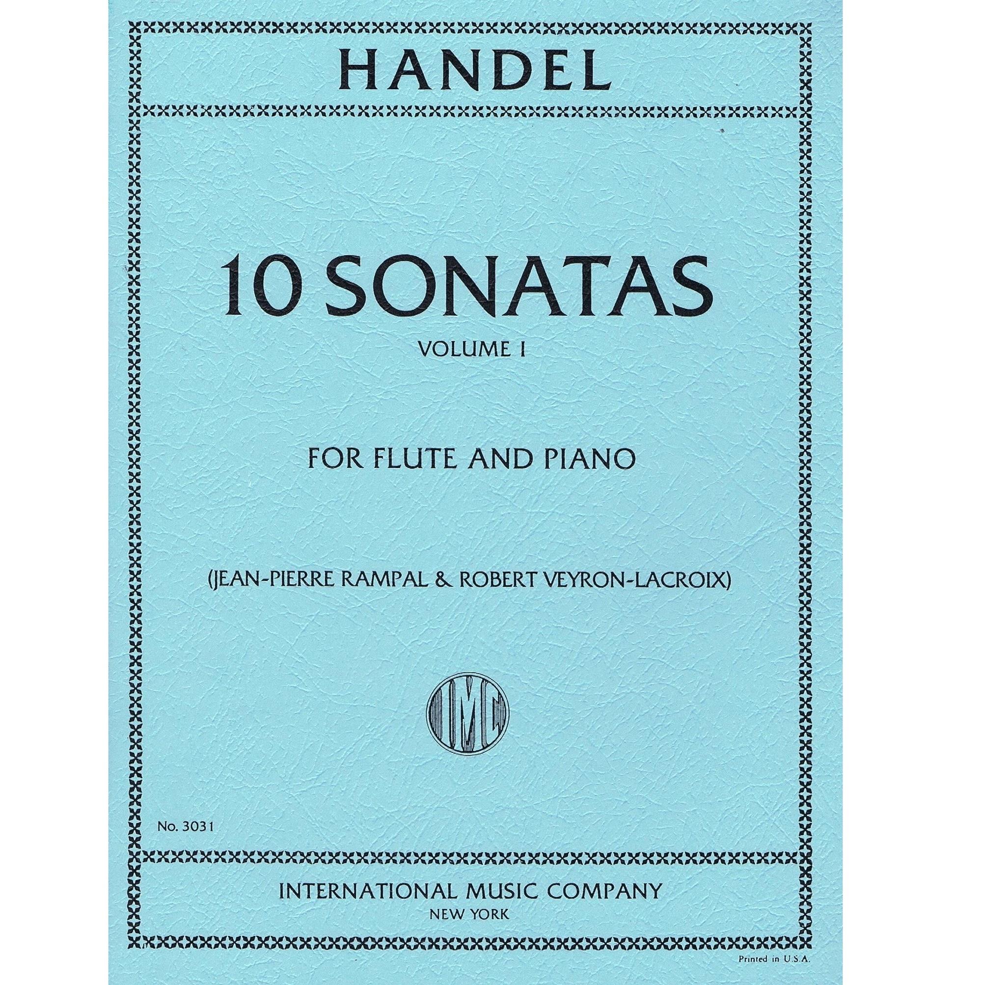 Handel Ten Sonatas Volume I for flute and piano - International Music Company