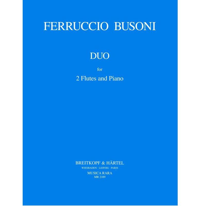 Ferruccio Busoni Duo for 2 Flutes and Piano - Breitkopf & Hartel 