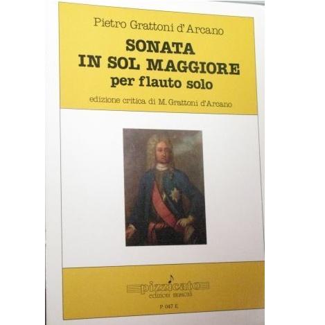 Pietro Grattoni d' Arcano SONATA IN SOL MAGGIORE per flauto solo - Pizzicato 