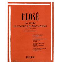 Klose 20 Studi di genere e di meccanismo per clarinetto - Ricordi