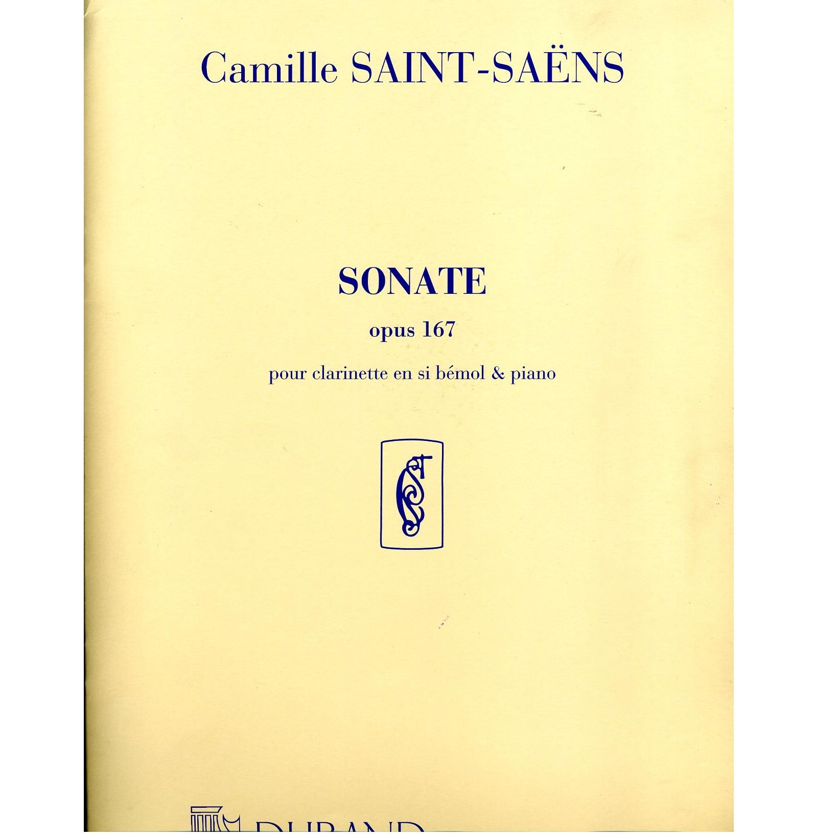 Sonate pour Clarinette et Piano Op. 167 - Durand S.A