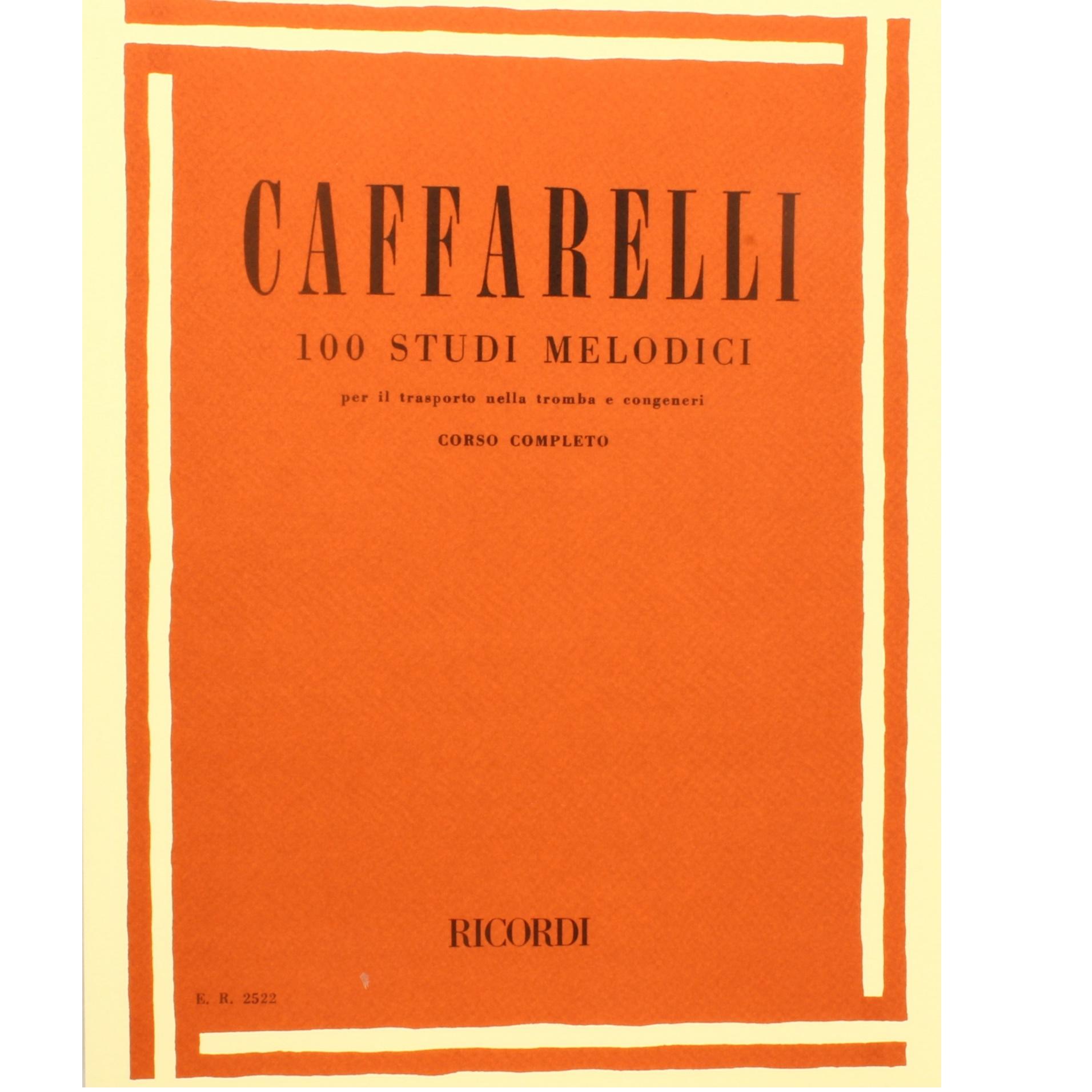 Caffarelli 100 Studi melodici per il trasporto nella tromba e congeneri Corso completo - Ricordi