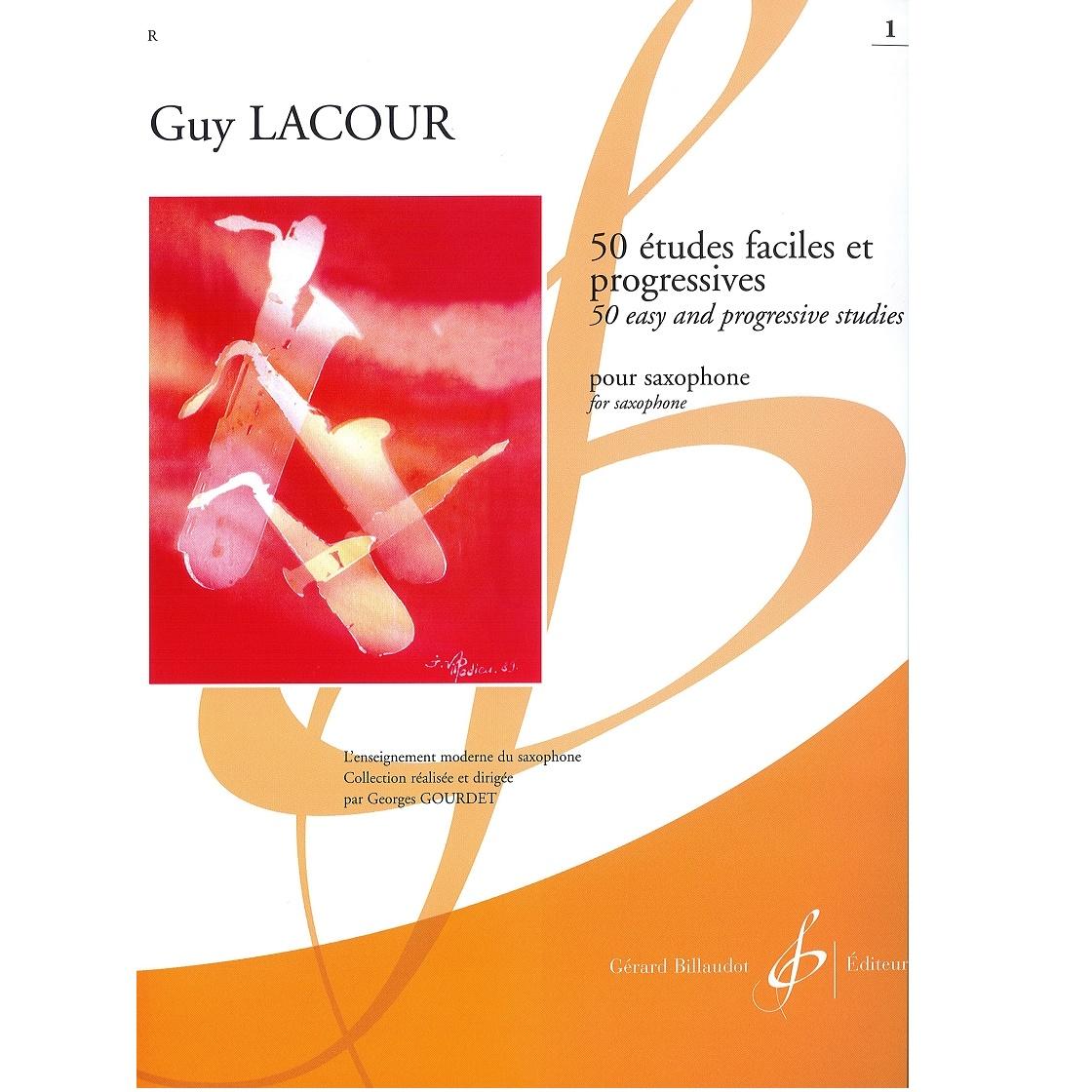 Guy LACOUR 50 Etudes faciles et progressives pour saxophone - Gerard Billaudot