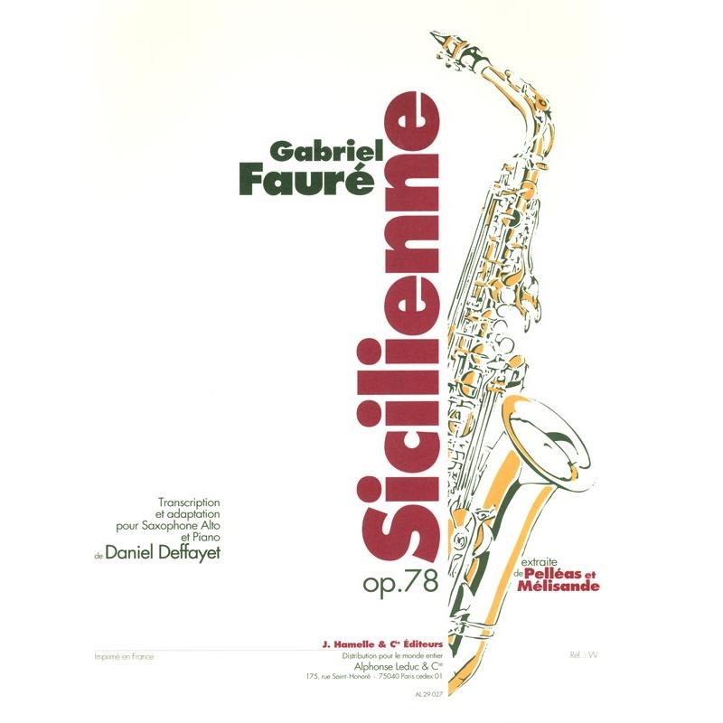 Gabriel Faure Sicilienne op. 78 - Alphonse Leduc