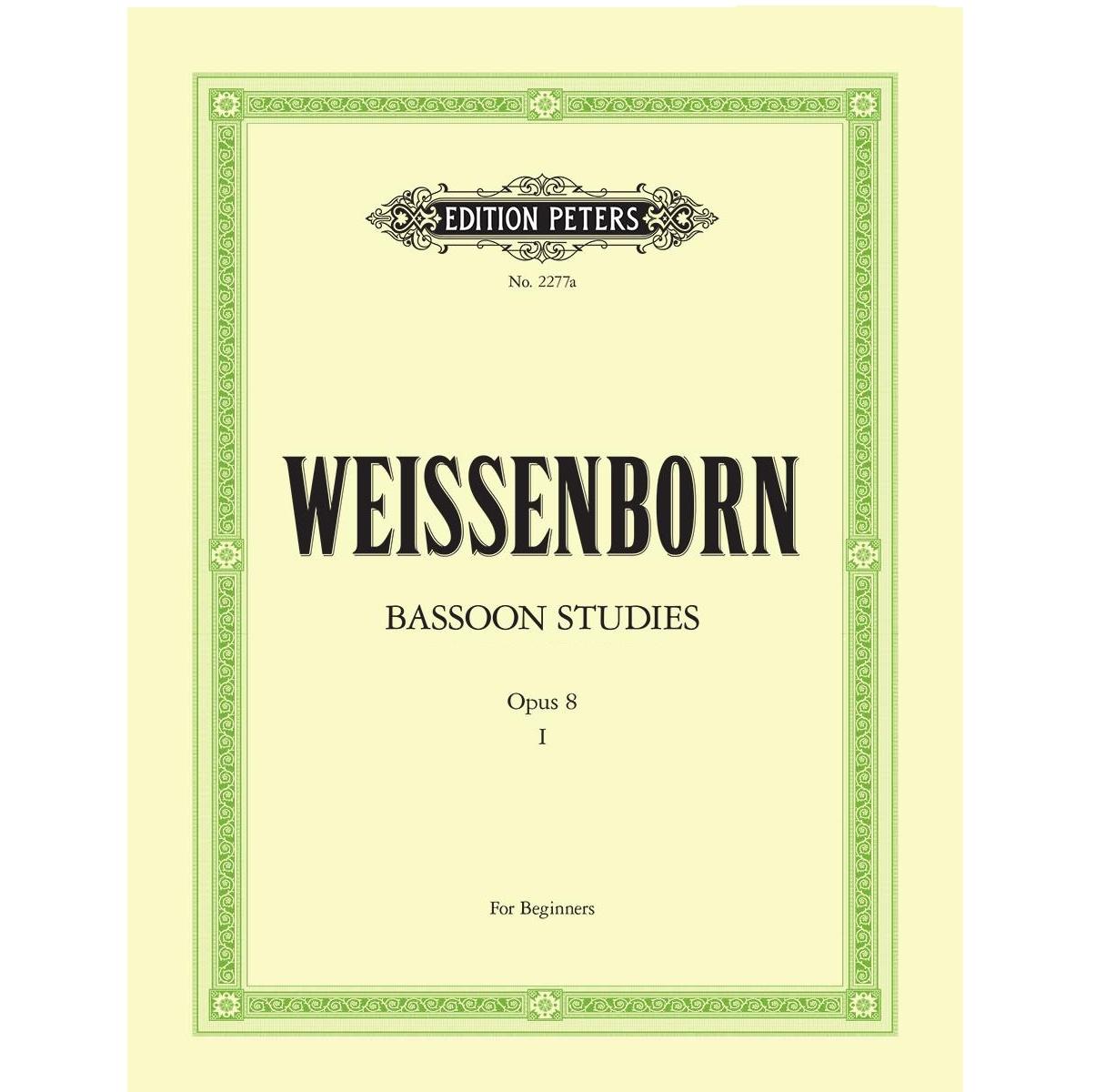 Weissenborn Bassoon Studies Opus 8 I For Beginners - Edition Peters