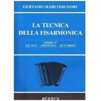 Gervasio Marcosignori LA TECNICA DELLA FISARMONICA Volume 1Â° SCALE - ARPEGGI - ACCORDI - BÃ¨rben_1