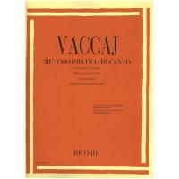Vaccaj METODO PRATICO DI CANTO (soprano o tenore) - Ricordi