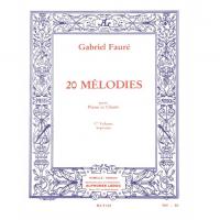 Gabriel Faure 20 Melodies pour Piano et Chant 1er Volume Soprano - Alphonse Leduc _1