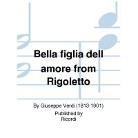 Verdi Bella figlia dell'amore per canto e pianoforte - Ricordi