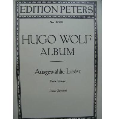 Hugo Wolf Album Ausgewahlte Lieder (Elena Gerhardt) - Edition Peters