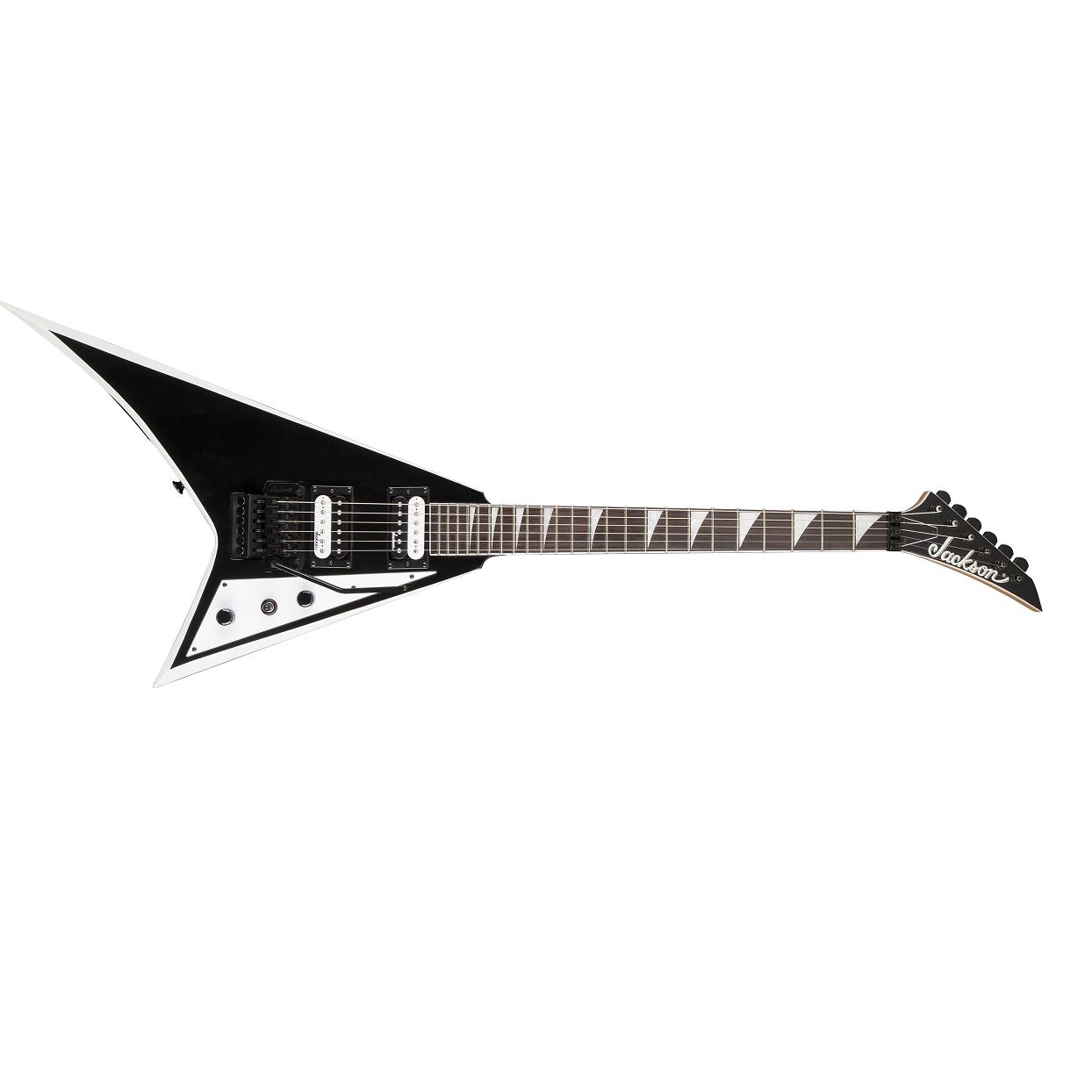 Jackson JS32 RHOADS Floyd Rose Black,White Bevels Chitarra Elettrica