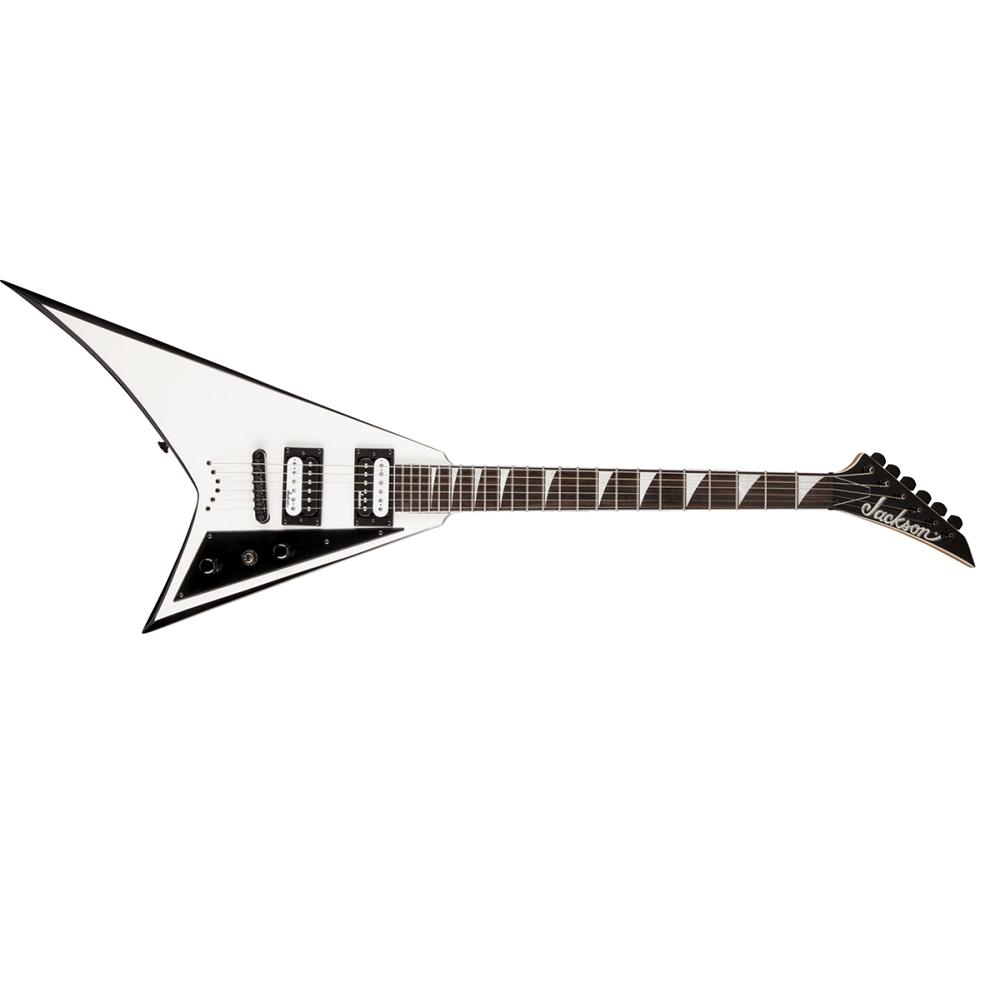 Jackson JS32T RHOADS AH White w/Black Bevels Chitarra Elettrica NUOVO ARRIVO