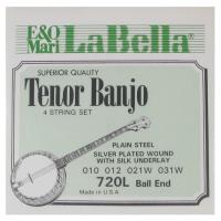 La Bella Tenor Banjo 4 String Set 720L Ball End Muta di corde per Banjo