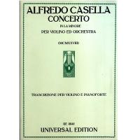 A. Casella Concerto in La minore per Violino ed Orchestra Klavierauszug 5/92 - Universal Edition