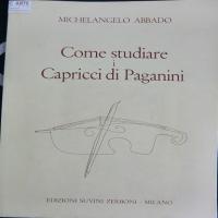 Abbado Come studiare i Capricci di Paganini - Edizioni Suvini Zerboni Milano 