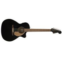 Fender Newporter Player Jetty Black WN Chitarra Acustica Elettrificata