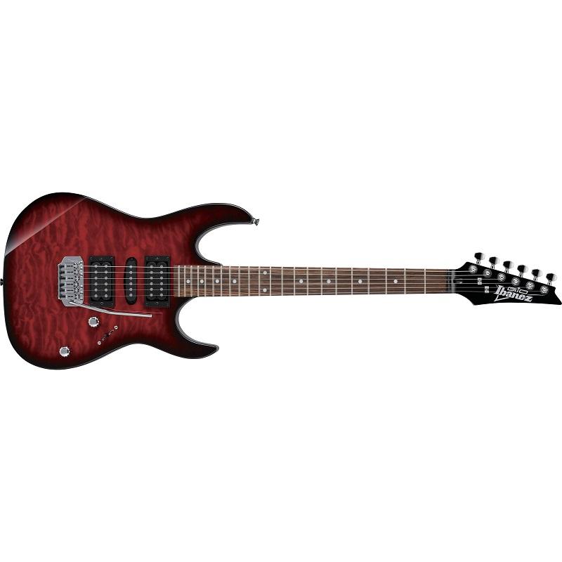 Ibanez GIO GRX70QA TRB Transparent Red Burst Chitarra Elettrica