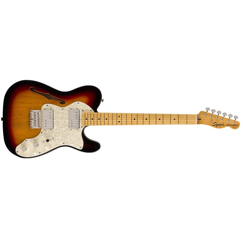 Fender Squier Classic Vibe Telecaster 70s Thinline MN 3TS 3 Color SunburstChitarra Elettrica