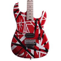 EVH Striped Red with Black Stripes Chitarra Elettrica_3