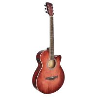 Soundsation Saguaro HW-CE RD Red Chitarra Acustica Elettrificata_1