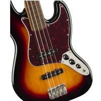 Squier Classic Vibe 60s Jazz Bass Fretless LRL 3TS Basso Elettrico_4