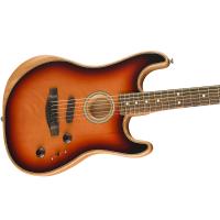 Fender American Acoustasonic Stratocaster EB 3TS 3-Color Sunburst MADE IN USA Chitarra _3