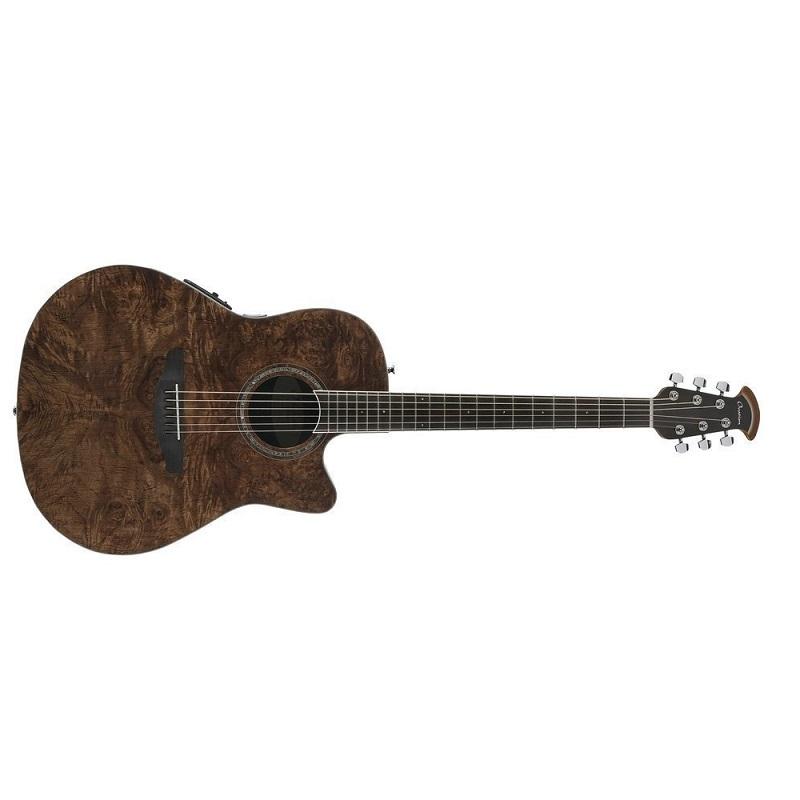 Ovation CS24P-NBM Celebrity Standard Plus Mid Cutaway Nutmeg Burled Maple Chitarra Acustica Elettrificata