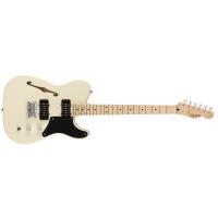 Fender Squier Paranormal Cabronita Telecaster Thinline MN OLW Olympic White Chitarra Elettrica_1