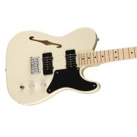 Fender Squier Paranormal Cabronita Telecaster Thinline MN OLW Olympic White Chitarra Elettrica_4