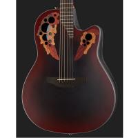 Ovation CE44-RRB Celebrity Elite Plus Mid Cutaway Reverse Red Burst Chitarra Acustica Elettrificata_3