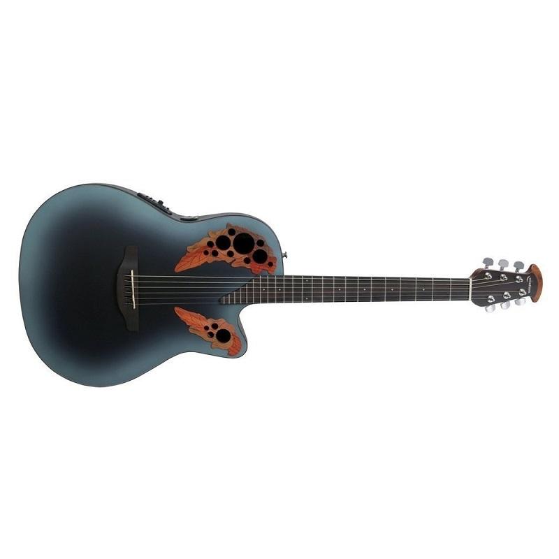 Ovation CE44-RBB Celebrity Elite Plus Mid Cutaway Reverse Blue Burst Chitarra Acustica Elettrificata