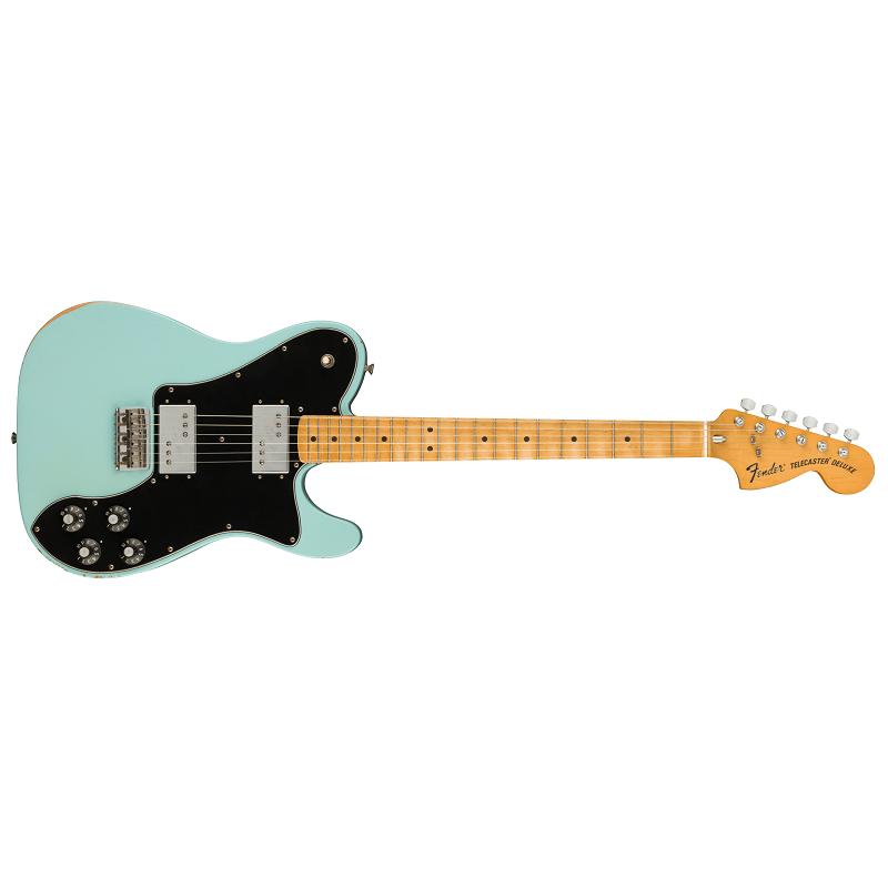 Fender Vintera Road Worn 70S Telecaster Deluxe DPB Daphne Blue Chitarra Elettrica