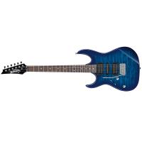 Ibanez GIO GRX70QAL TBB Transparent Blue Burst Chitarra Elettrica Mancina