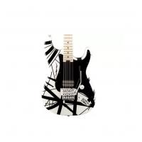 EVH Striped White With Black Stripes Chitarra Elettrica_2