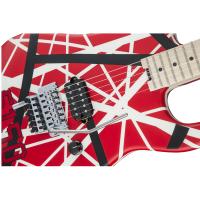 EVH Striped Series 5150 MN Red with Black and White Stripes Chitarra Elettrica_3