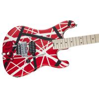 EVH Striped Series 5150 MN Red with Black and White Stripes Chitarra Elettrica_4