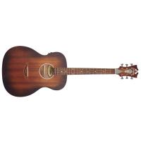 D'Angelico Premier Tammany LS Aged Mahogany Chitarra Acustica Elettrificata_1