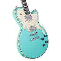 D'Angelico Deluxe Atlantic LTD Matte Surf Green Chitarra Elettrica_4